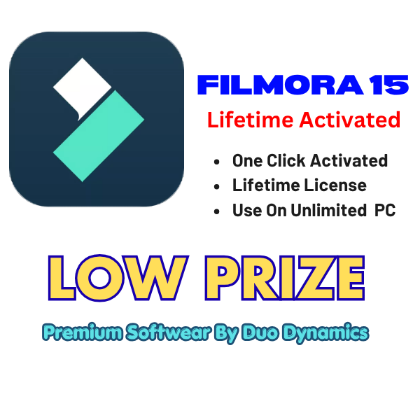 Wondershare Filmora 15 Premium Lifetime License Key (Windows/Mac)
